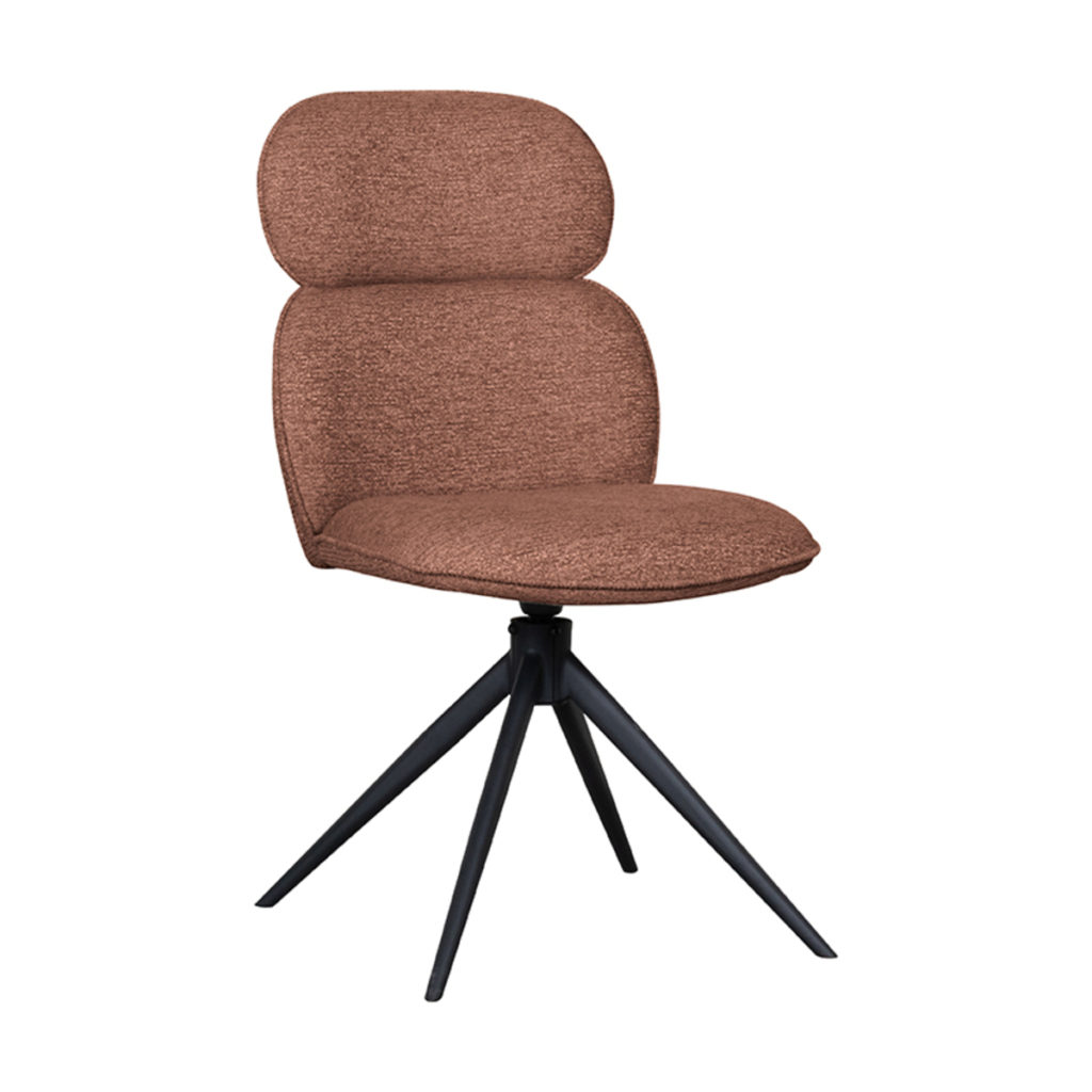 LABEL51 Eetkamerstoel Finn - Coral - Boucle - Afbeelding 2