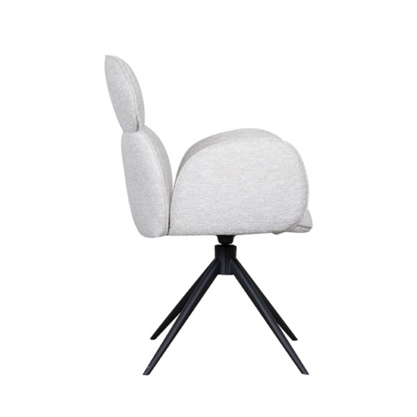 LABEL51 Eetkamerstoel Vidar - Naturel - Boucle - Afbeelding 6