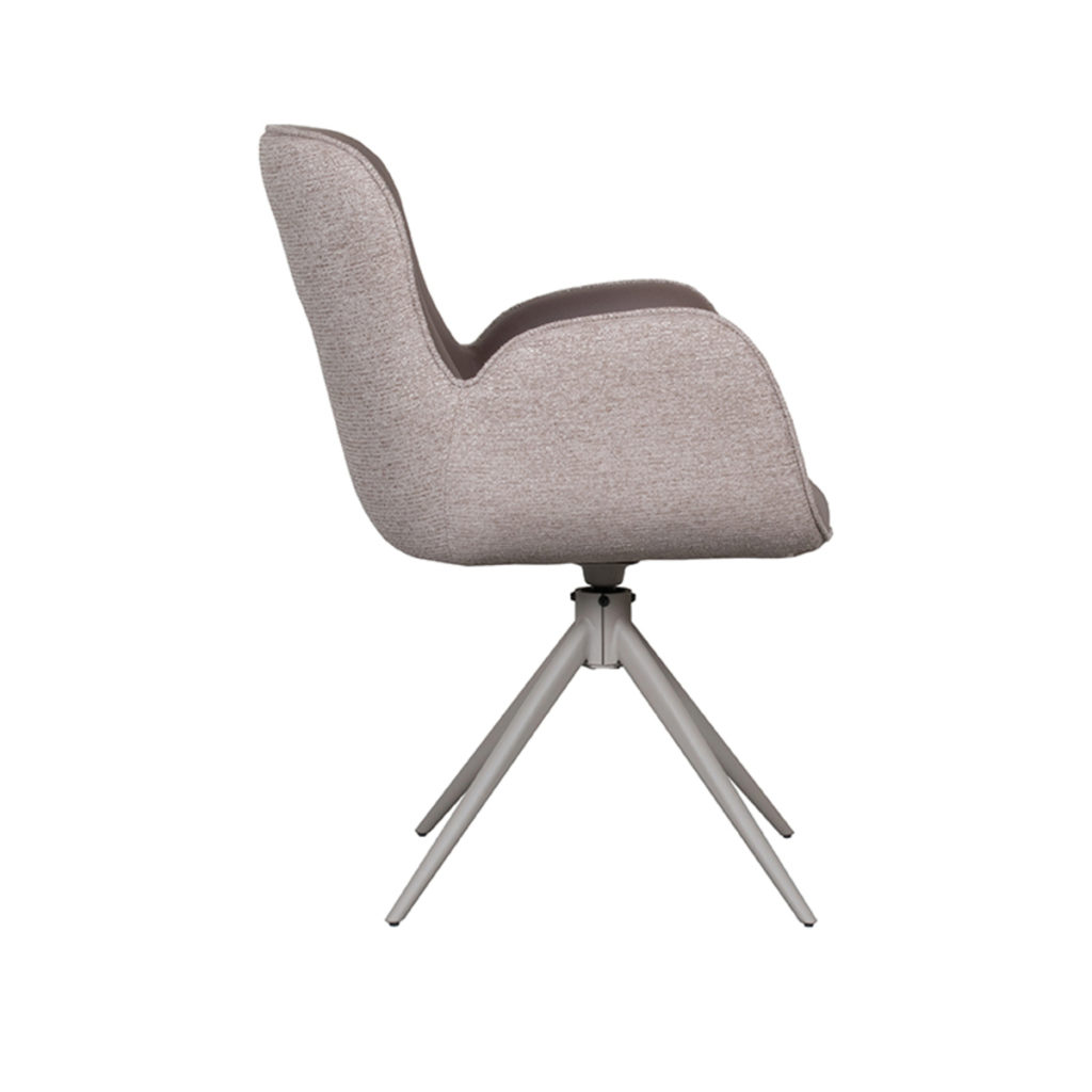 LABEL51 Eetkamerstoel Lasse - Bruin - Microfiber - Afbeelding 5