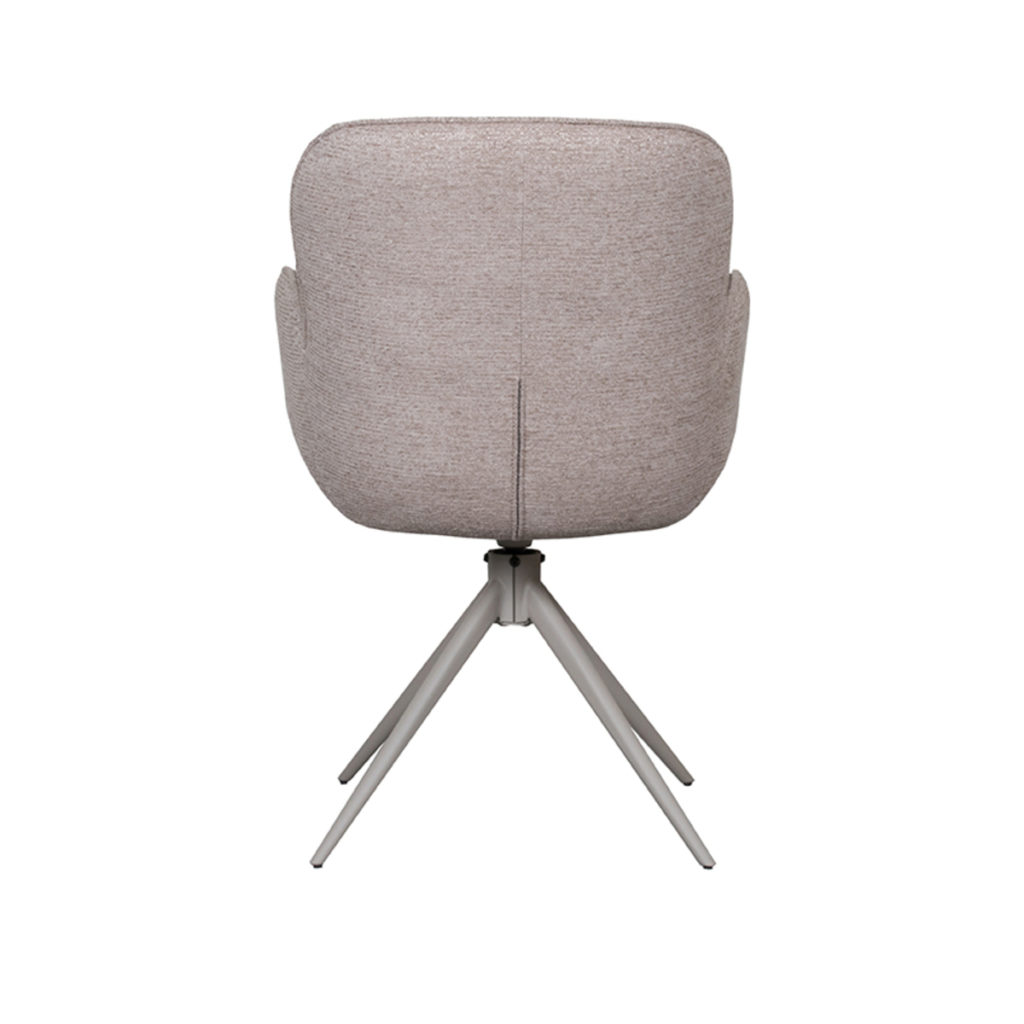 LABEL51 Eetkamerstoel Lasse - Bruin - Microfiber - Afbeelding 6