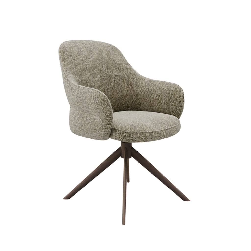 LABEL51 Eetkamerstoel Bern - Truffel grijs - Boucle - Afbeelding 2