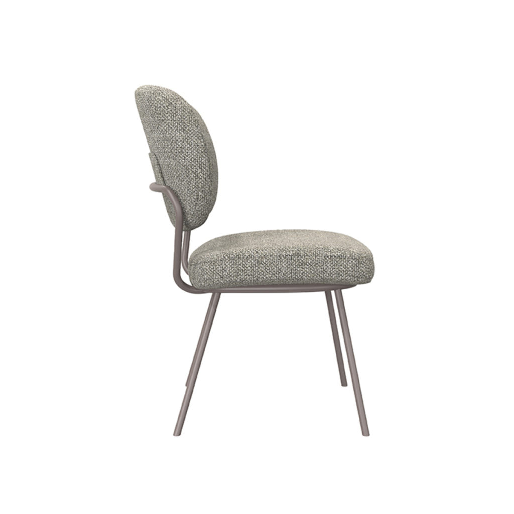 LABEL51 Eetkamerstoel Singapore - Truffel grijs - Boucle - Afbeelding 3
