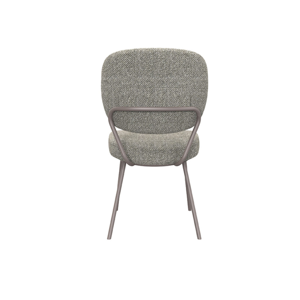 LABEL51 Eetkamerstoel Singapore - Truffel grijs - Boucle - Afbeelding 4