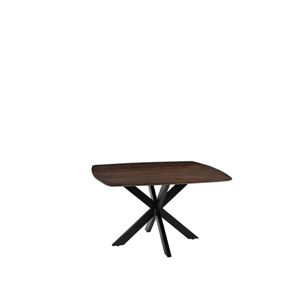 LABEL51 Eetkamertafel Blake - Espresso - Mangohout - 130x130 cm - Afbeelding 5