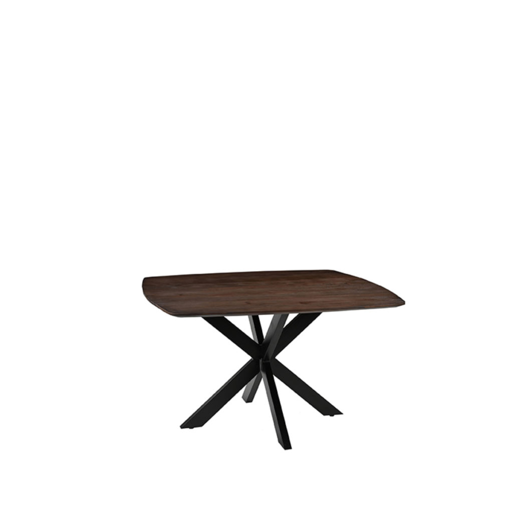 LABEL51 Eetkamertafel Blake - Espresso - Mangohout - 140x140 cm - Afbeelding 4