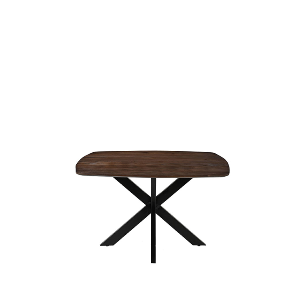 LABEL51 Eetkamertafel Blake - Espresso - Mangohout - 140x140 cm - Afbeelding 5