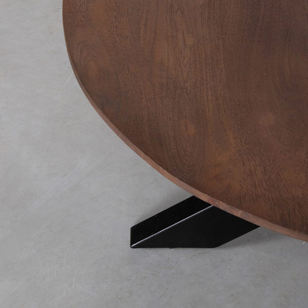 LABEL51 Salontafel Otis - Espresso - Mangohout - 80 cm - Afbeelding 4