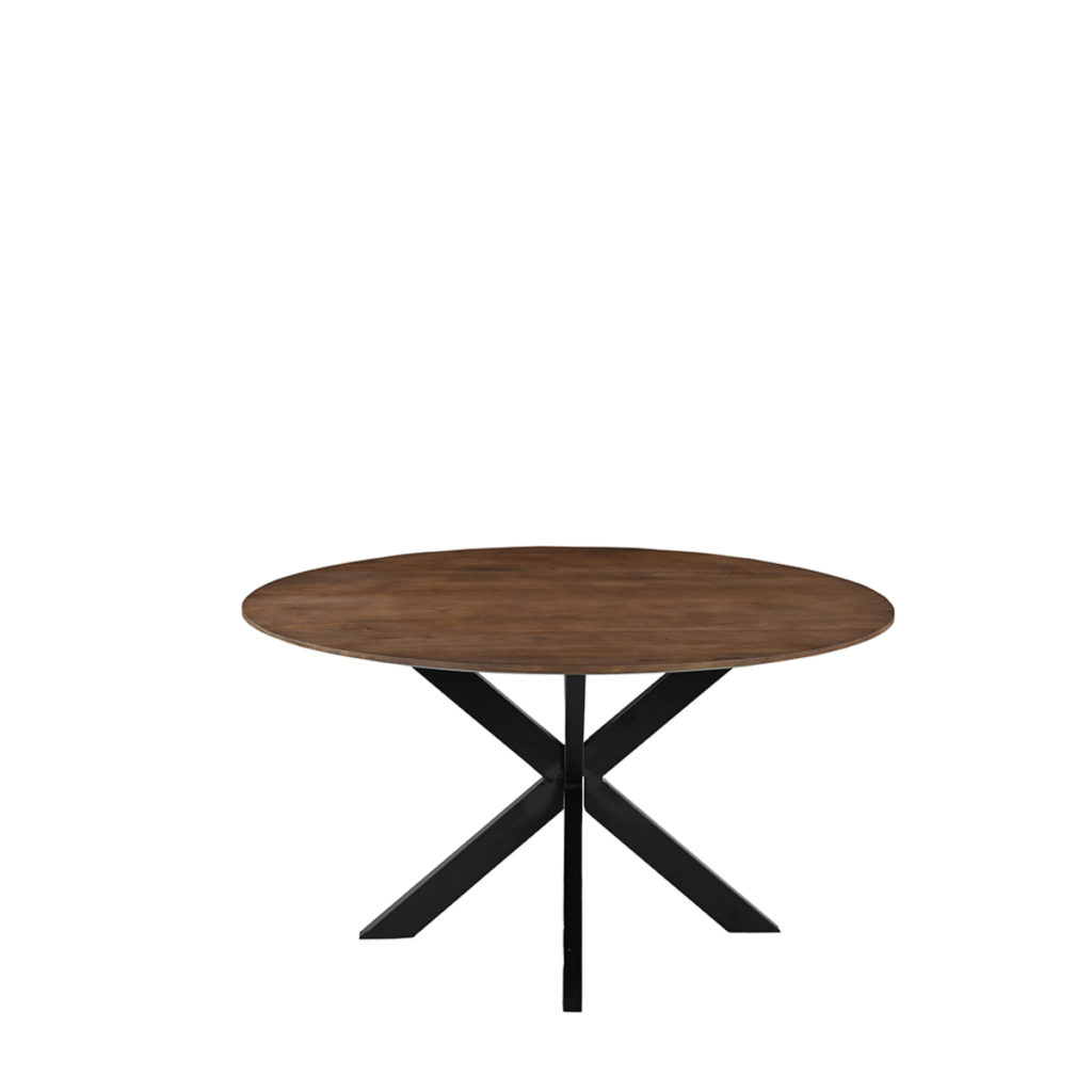 LABEL51 Eetkamertafel Otis - Nature - Mangohout - 140 cm - Rond - Afbeelding 2
