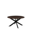 LABEL51 Eetkamertafel Otis - Espresso - Mangohout - 140 cm - Rond - Afbeelding 2