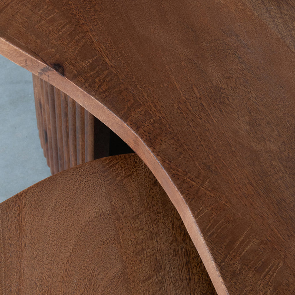 LABEL51 Salontafel Timon - Nature - Mangohout - 100 cm - Afbeelding 5