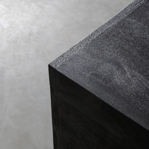 LABEL51 Salontafel Square - Zwart - Mangohout - 80 cm - Afbeelding 6