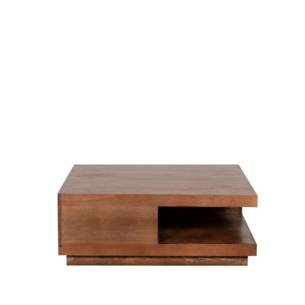 LABEL51 Salontafel Square - Nature - Mangohout - 80 cm - Afbeelding 4