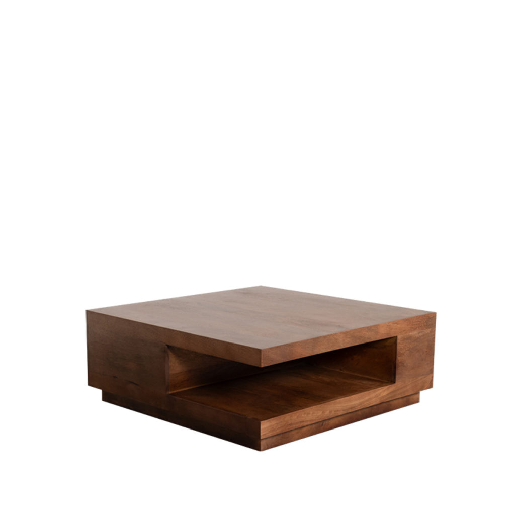 LABEL51 Salontafel Square - Nature - Mangohout - 80 cm - Afbeelding 5