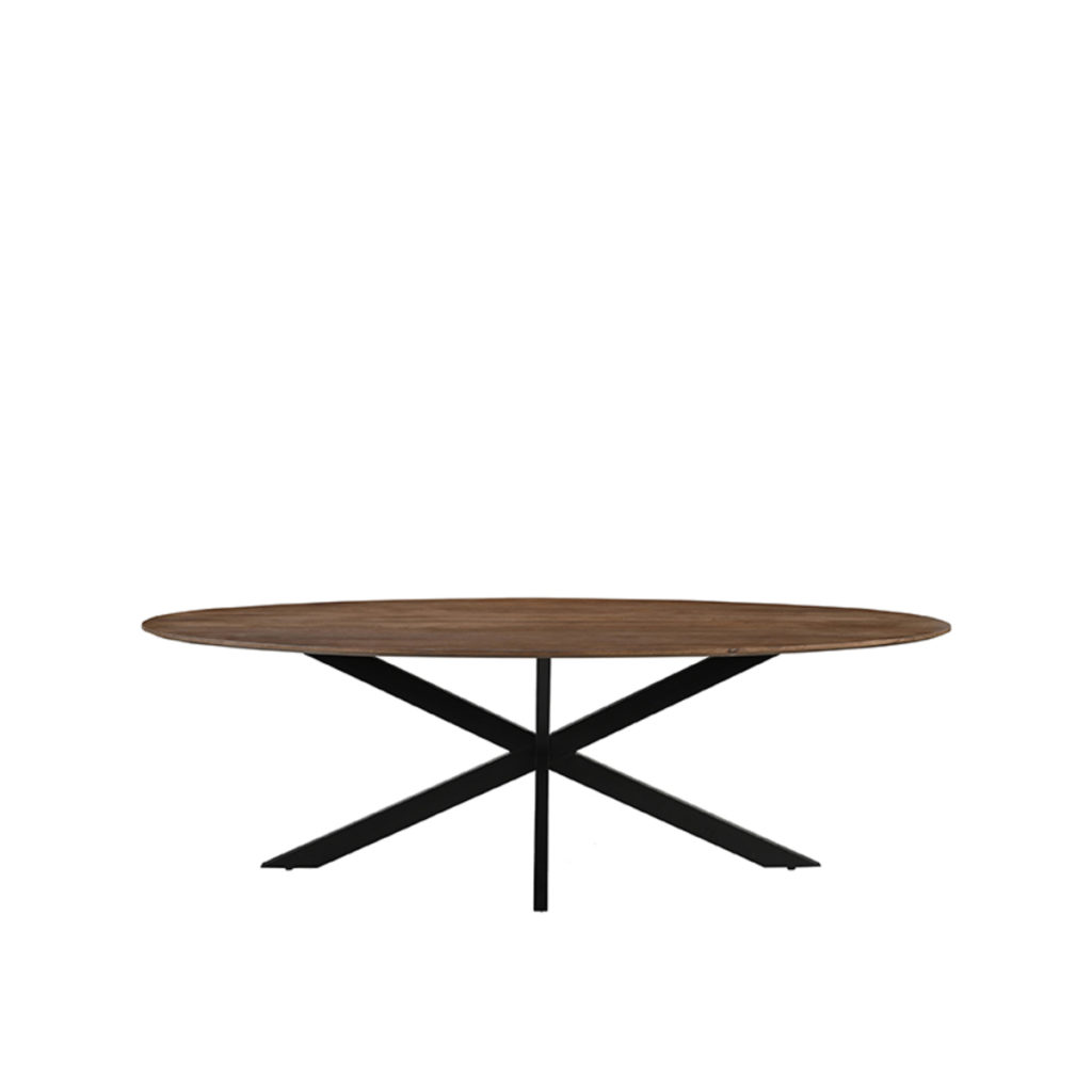 LABEL51 Eetkamertafel James - Nature - Mangohout - 210 cm - Ovaal - Afbeelding 2