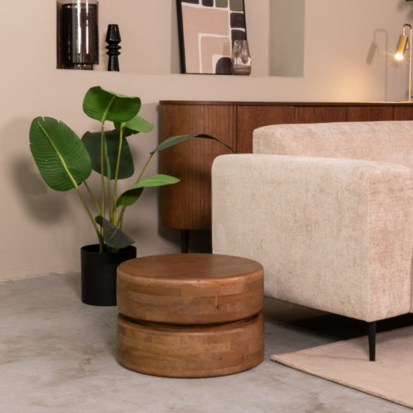 LABEL51 Salontafel Milly - Nature - Mangohout - 50 cm - Afbeelding 2