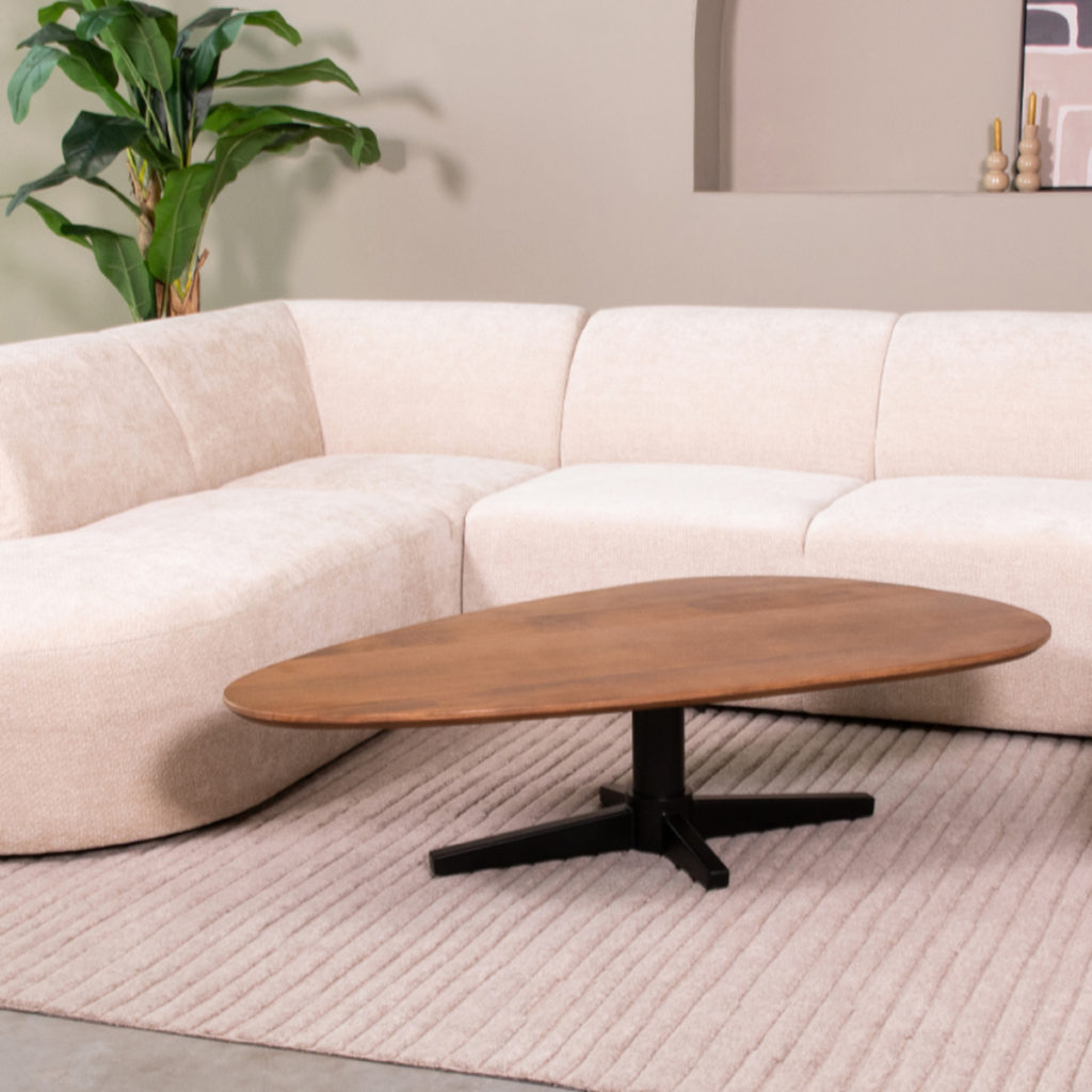 LABEL51 Salontafel Rosie - Nature - Mangohout - 140 cm - Afbeelding 2