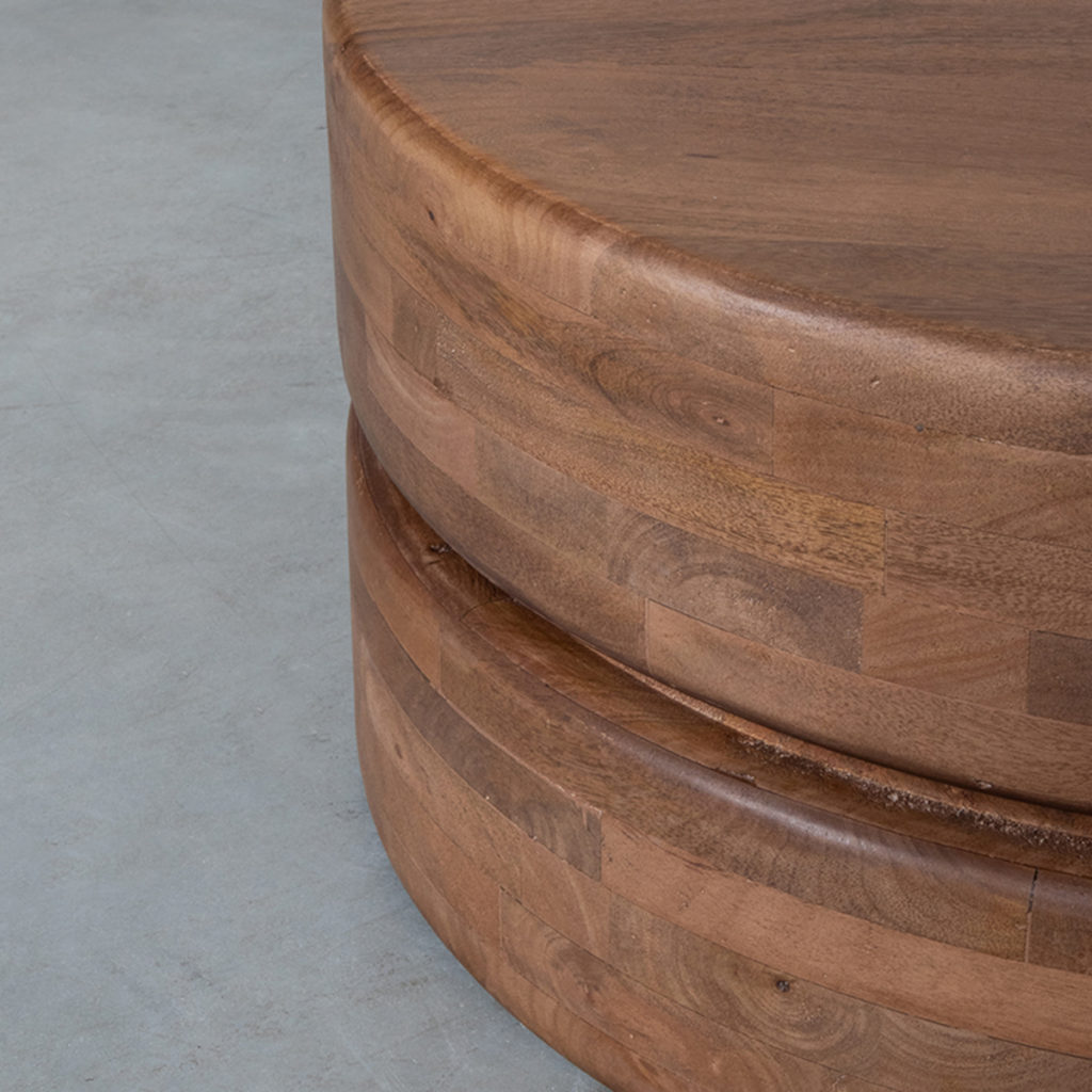 LABEL51 Salontafel Milly - Nature - Mangohout - 70 cm - Afbeelding 4