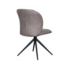 LABEL51 Eetkamerstoel Kimo - Taupe - Micro Suede - Zwart Onderstel - Afbeelding 6