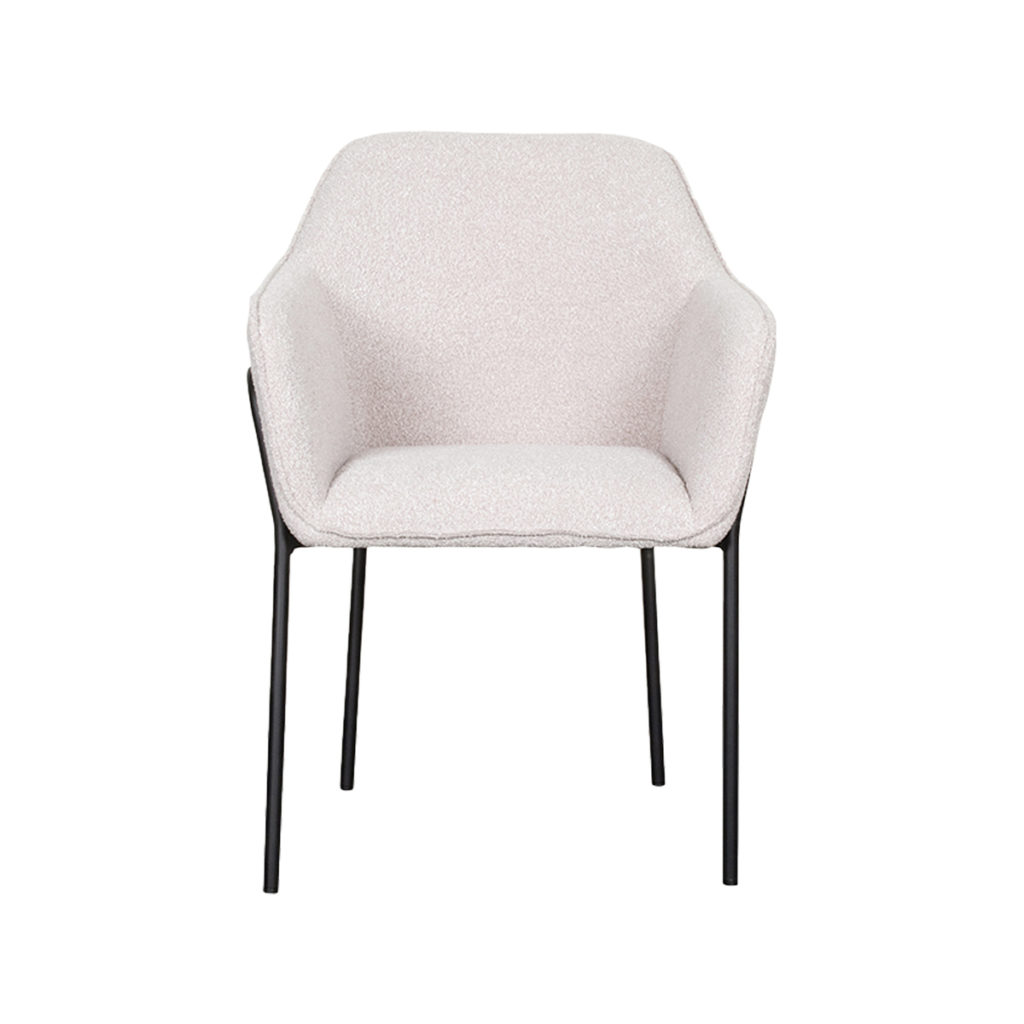 LABEL51 Eetkamerstoel Dexter - Naturel - Boucle - Afbeelding 2