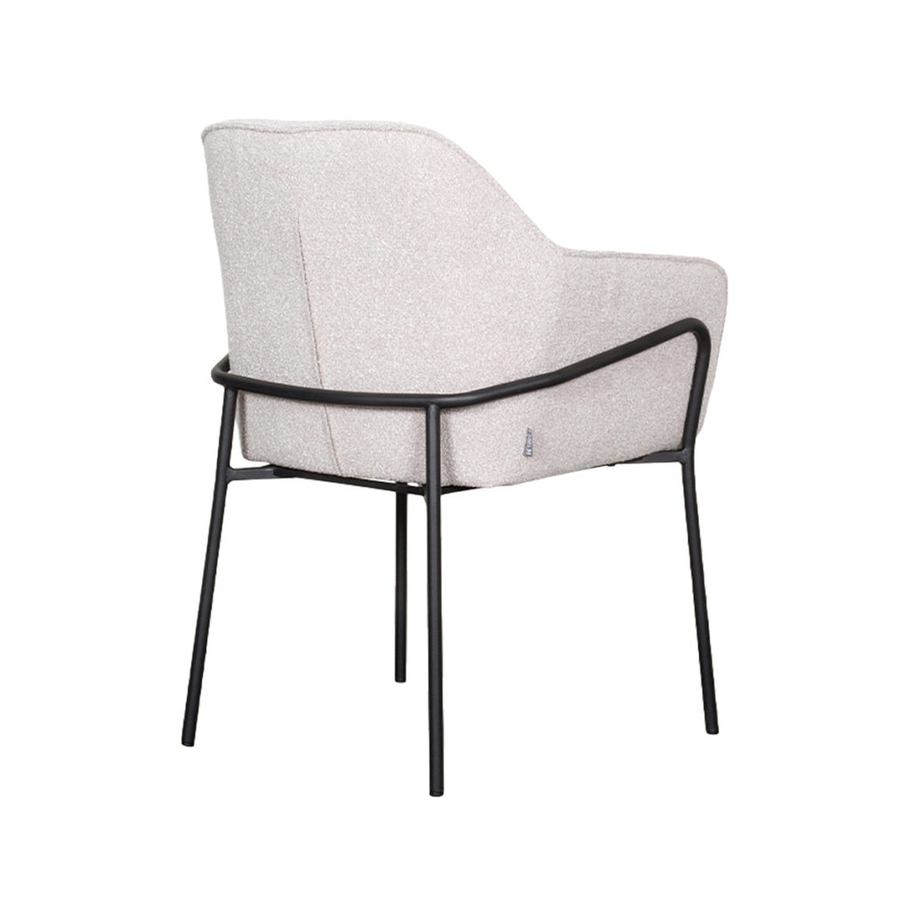 LABEL51 Eetkamerstoel Dexter - Naturel - Boucle - Afbeelding 4