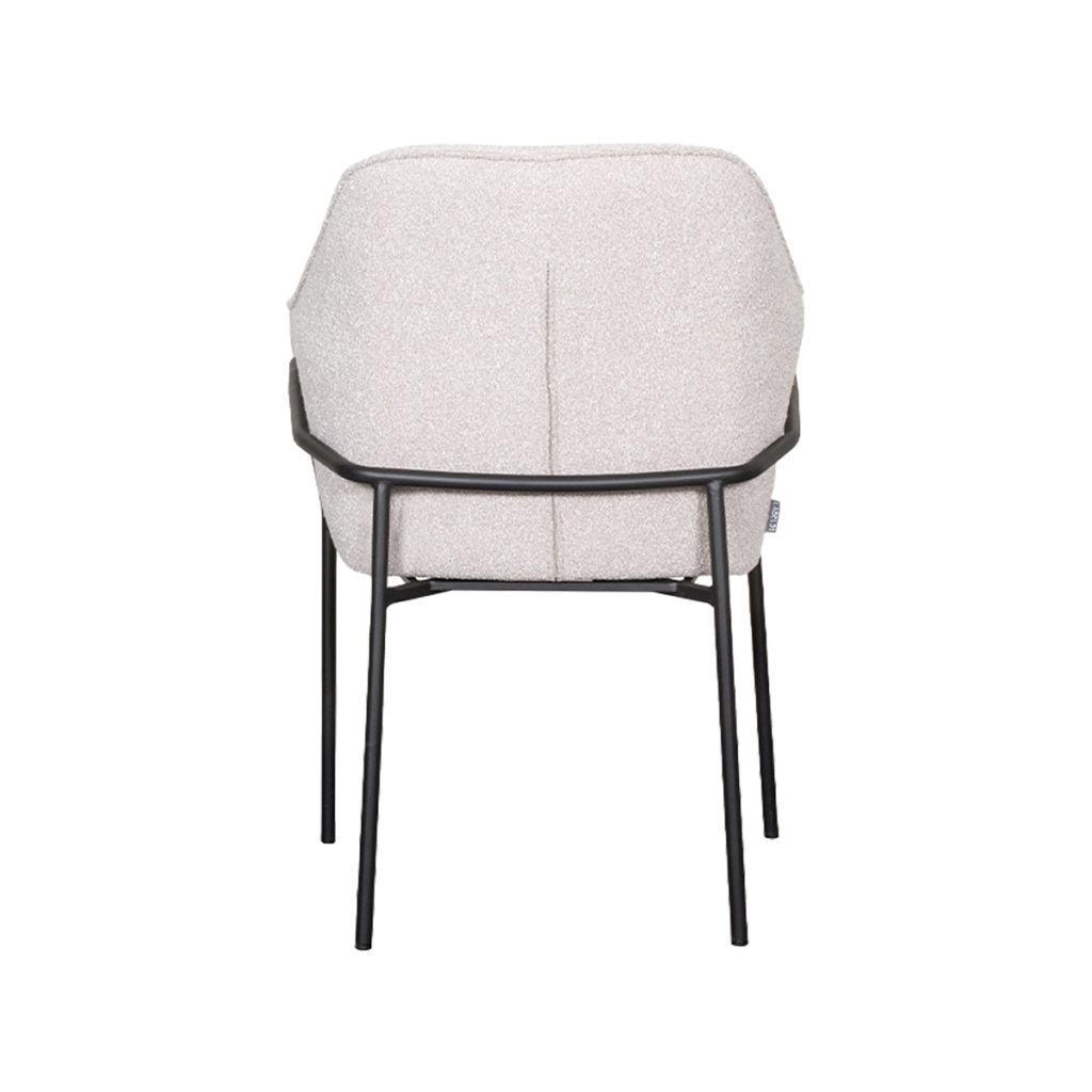 LABEL51 Eetkamerstoel Dexter - Naturel - Boucle - Afbeelding 5