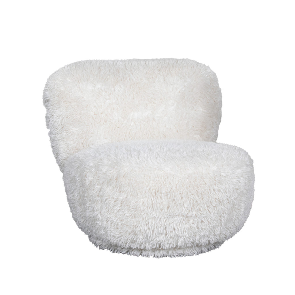 LABEL51 Fauteuil Doodle - Crème - Fluffy - Afbeelding 5