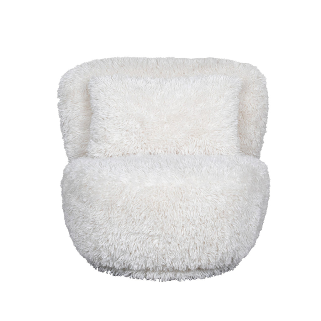 LABEL51 Fauteuil Doodle - Crème - Fluffy - Afbeelding 6