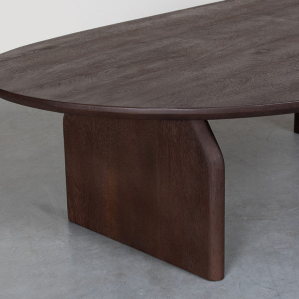 LABEL51 Salontafel Cooper - Espresso - Mangohout - 135 cm - Afbeelding 5