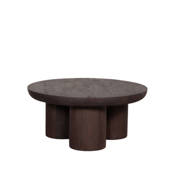 LABEL51 Salontafel Olly - Espresso - Mangohout - 90 cm - Afbeelding 4