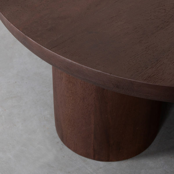 LABEL51 Salontafel Olly - Espresso - Mangohout - 90 cm - Afbeelding 5