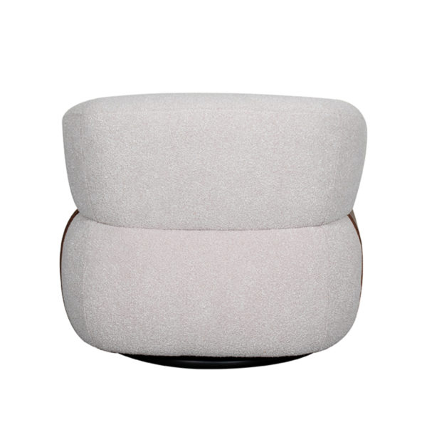 LABEL51 Fauteuil Valenza - Naturel - Boucle - Walnoot Eiken - Afbeelding 6