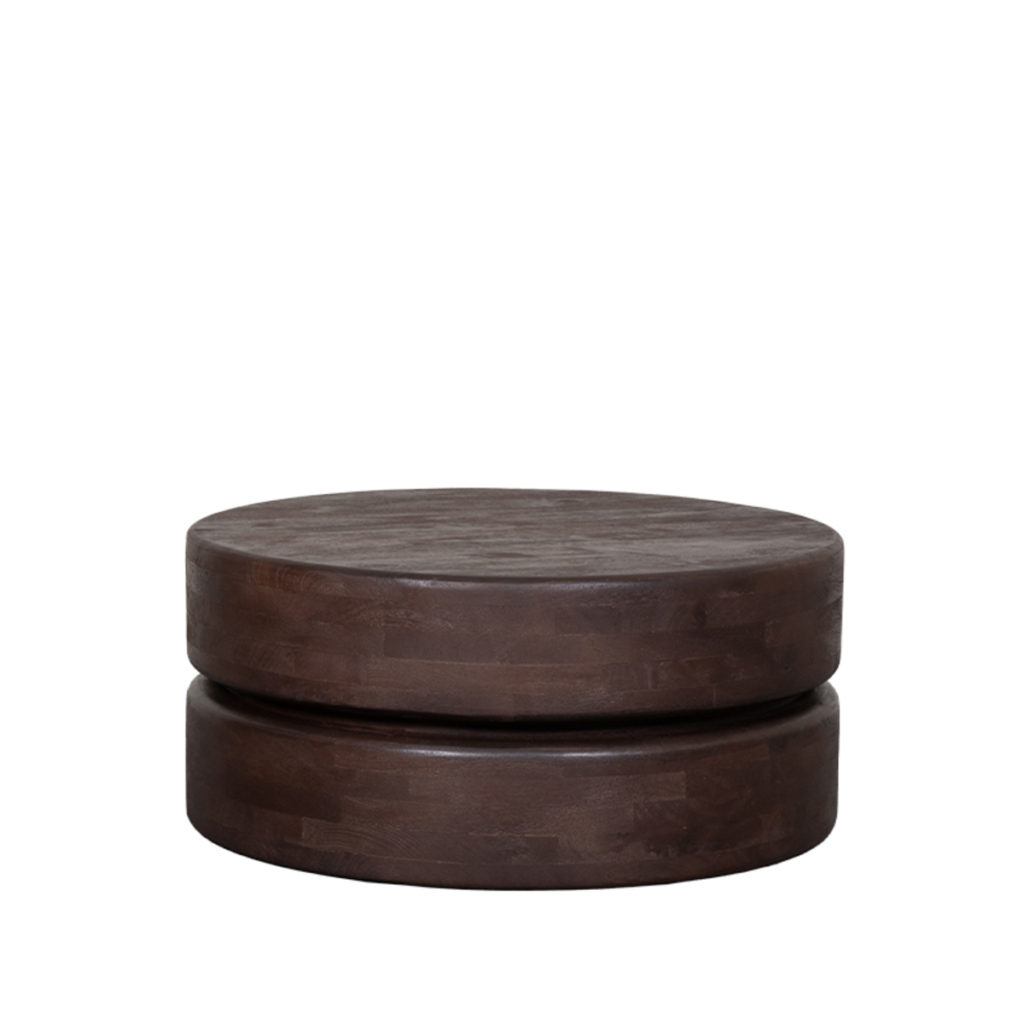 LABEL51 Salontafel Milly - Espresso - Mangohout - 70 cm - Afbeelding 3