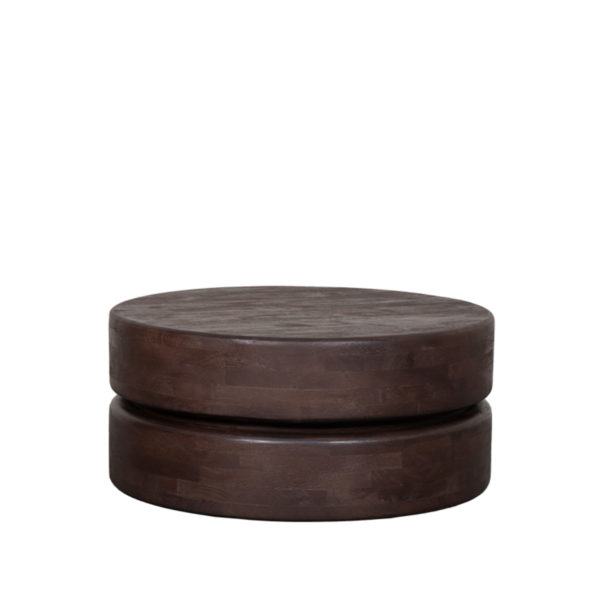 LABEL51 Salontafel Milly - Espresso - Mangohout - 70 cm - Afbeelding 3