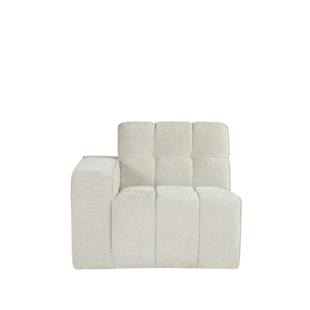 LABEL51 Bank Valentino - Naturel - Elite - 1,5-Zits Arm Links Voorstaand