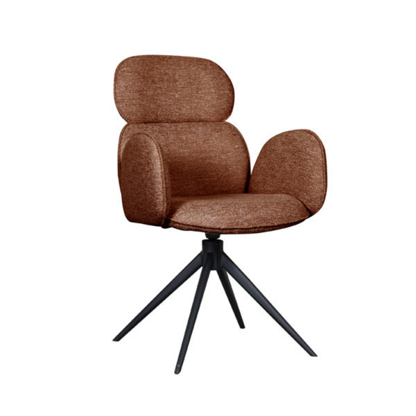 LABEL51 Eetkamerstoel Vidar - Coral - Boucle - Afbeelding 2