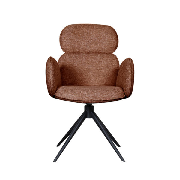 LABEL51 Eetkamerstoel Vidar - Coral - Boucle - Afbeelding 3