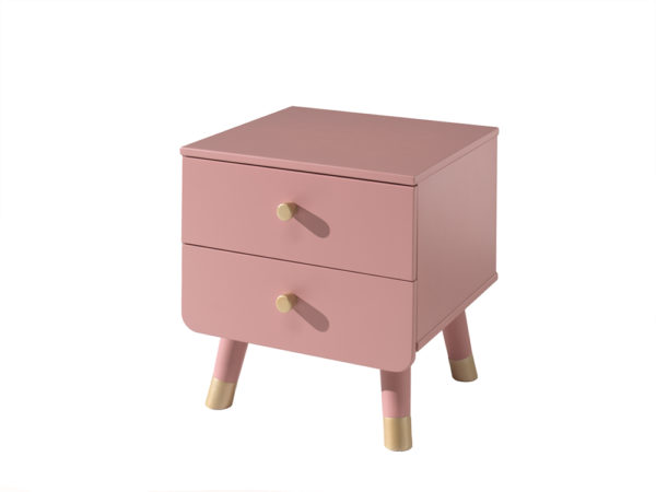Deze BILLY-combinatie bestaat uit het terra roze BILLY-bed (90x200cm) en de bijpassende terra roze nachtkastje. - Afbeelding 3