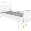 BILLY BED TIMELESS GRIJS 90x200 CM - Afbeelding 3