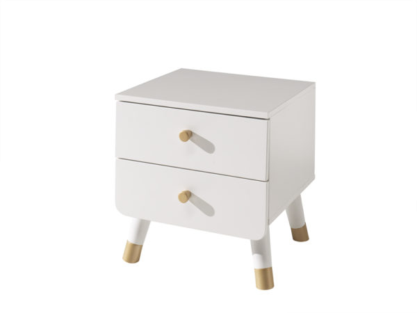 Deze BILLY-combinatie bestaat uit het witte BILLY-bed (90x200cm), het witte nachtkastje, de 2-deurs kleerkast en de commode. - Afbeelding 3