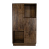 Wandkast 180 met 3 deuren en 2 open vakken, Dark Walnut - Afbeelding 3