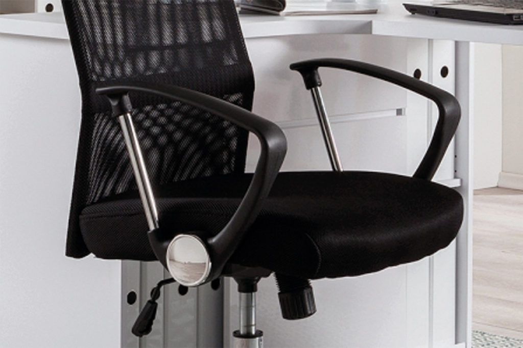 Bureaustoel 'Max' Mesh Zwart (1c) - Afbeelding 3