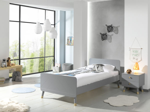 Deze BILLY-combinatie bestaat uit het timeless grijze BILLY-bed (90x200cm) en de bijpassende timeless grijze nachttafel. - Afbeelding 4