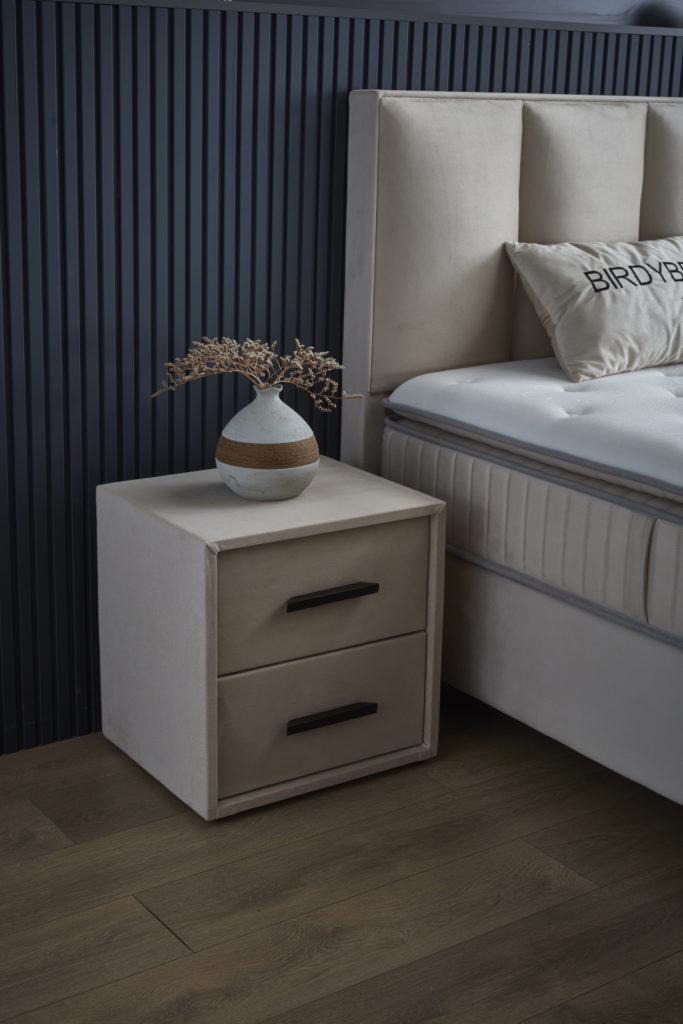 Opbergboxspring Birdybedd Beige 90x200 - Eenpersoons - Afbeelding 4