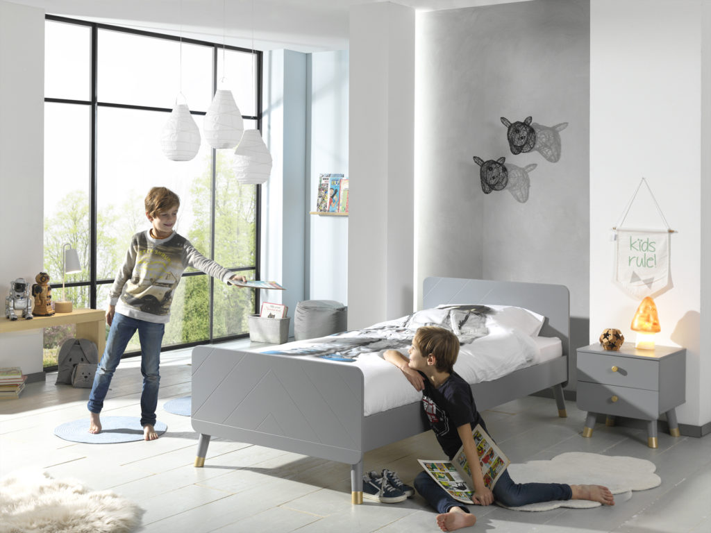 Deze BILLY-combinatie bestaat uit het timeless grijze BILLY-bed (90x200cm) en de bijpassende timeless grijze nachttafel. - Afbeelding 5