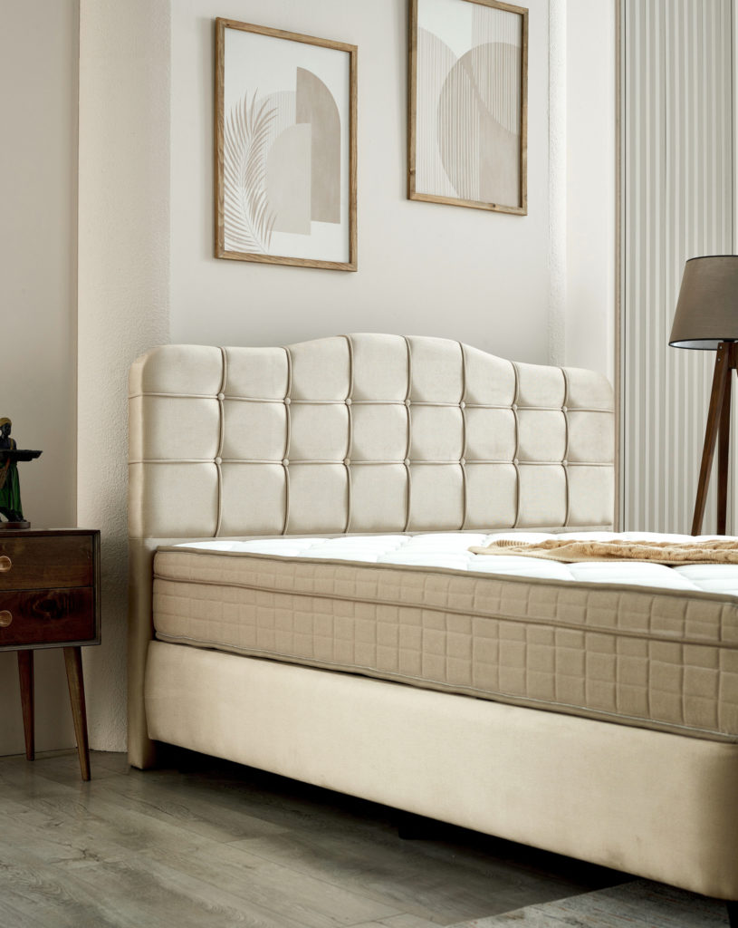 Opbergboxspring Marrakech Velvet Beige 160x200 - Afbeelding 5