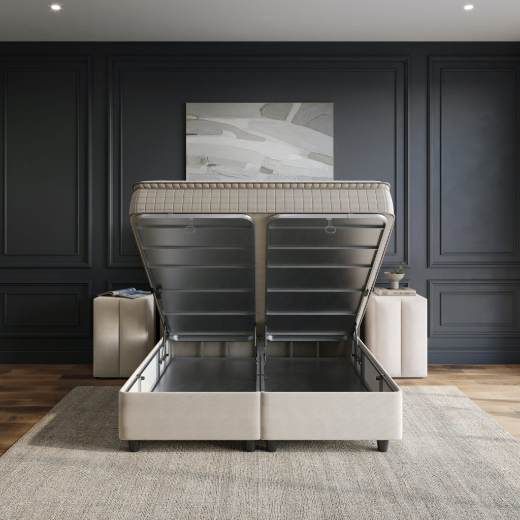 Opbergboxspring Blackpearl Beige 90x200 - Afbeelding 5