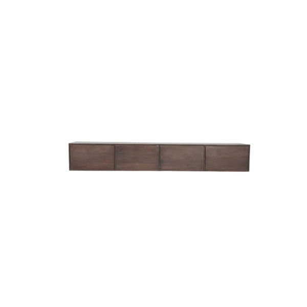 Zwevend tv meubel Vision Walnut | 240 cm - Afbeelding 5