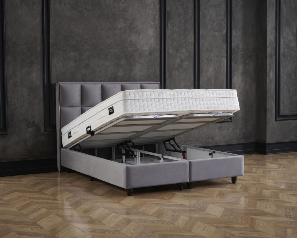 Opbergboxspring Miami Velvet Antraciet 180x200 - Afbeelding 6