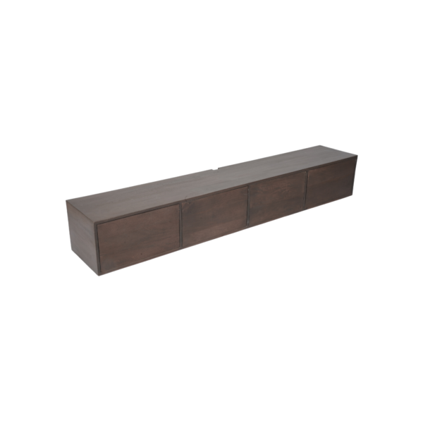 Zwevend tv meubel Vision Walnut | 240 cm - Afbeelding 6