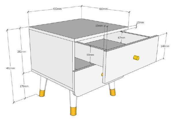 Deze BILLY-combinatie bestaat uit het timeless grijze BILLY-bed (90x200cm) en de bijpassende timeless grijze nachttafel. - Afbeelding 9